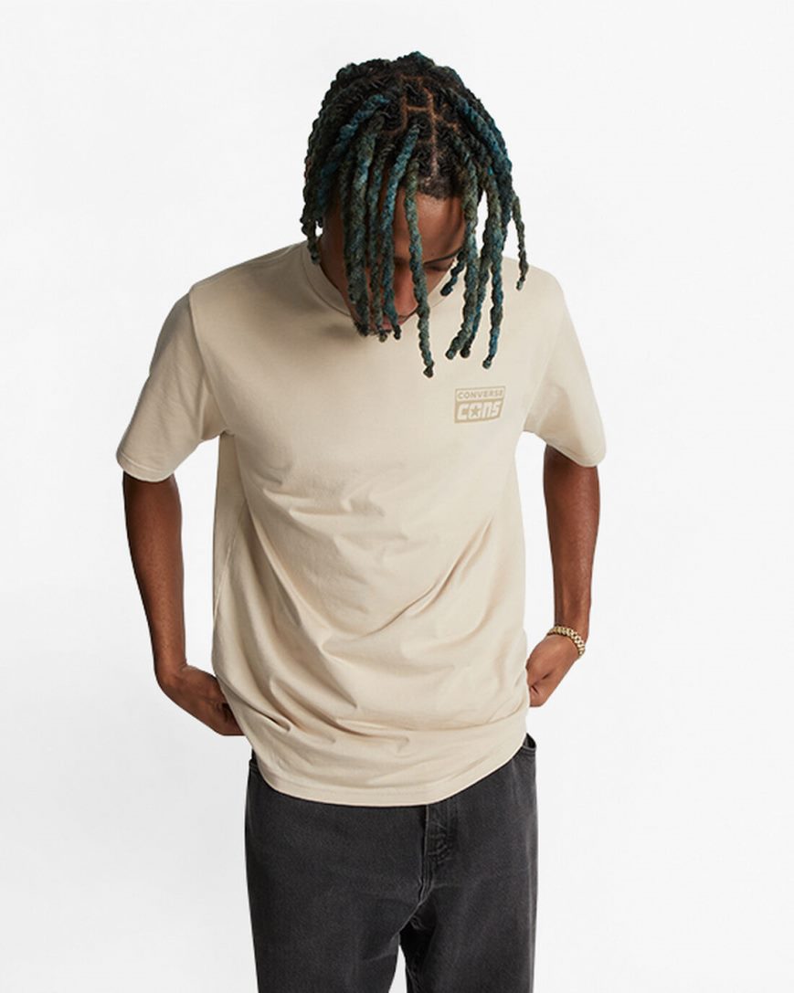 Men\'s Converse CONS Graphic T-Shirts Grey | AU 539E1J